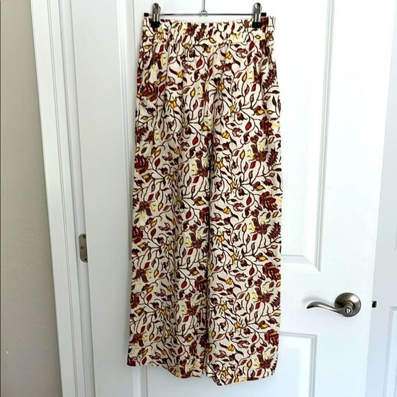 Rachel Zoe Pure Linen Wide Leg Elastic Waist Pants Pockets SZ S NWOT - Picture 1 of 7